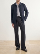 Altea - Pablo Wool-Blend Flannel Overshirt - Blue