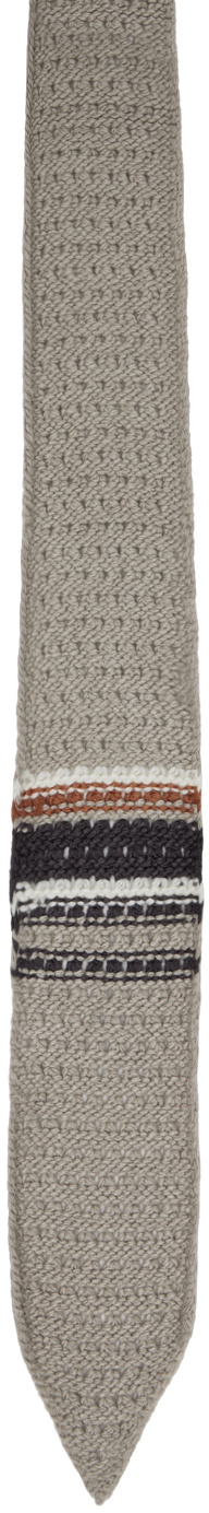C2H4 Gray Bodkin Knit Tie