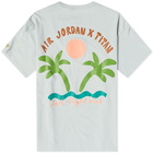 Air Jordan x Titan T-Shirt in Ocean Cube