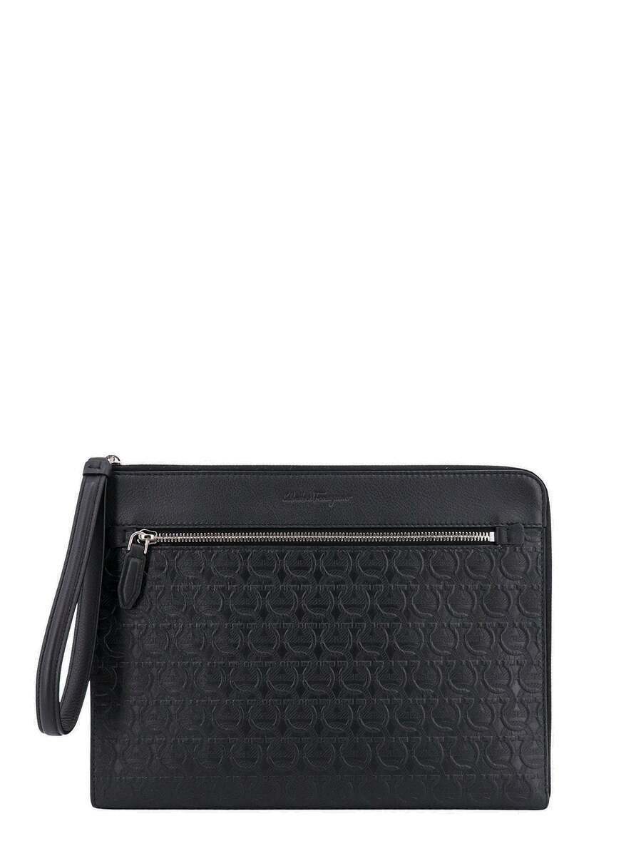 Salvatore Ferragamo 希少デザイン　ブラック　カフリンクス 010104611201_12.jpg