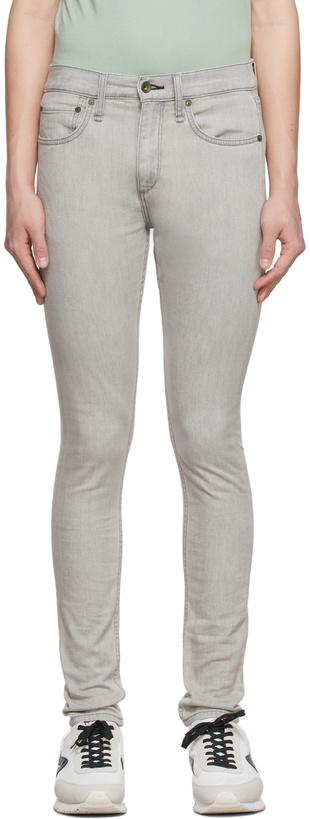 Photo: rag & bone Grey Fit 1 Skinny Jeans