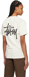 Stüssy Off-White Pigment-Dyed T-Shirt