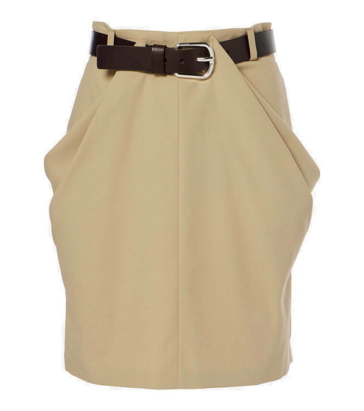 Photo: Loewe Belted cotton miniskirt