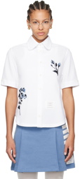Thom Browne White Rose Shirt