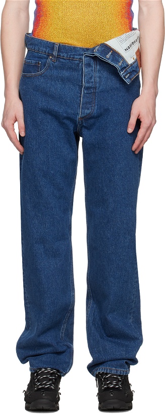 Photo: Y/Project Blue Classic Asymmetric Jeans