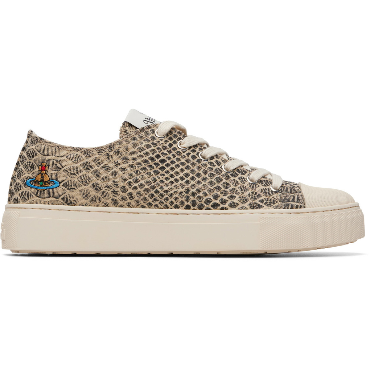 Vivienne Westwood Beige Low Top Plimsoll Sneakers