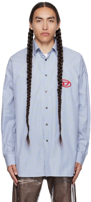 Photo: Diesel White & Blue S-Douber Shirt