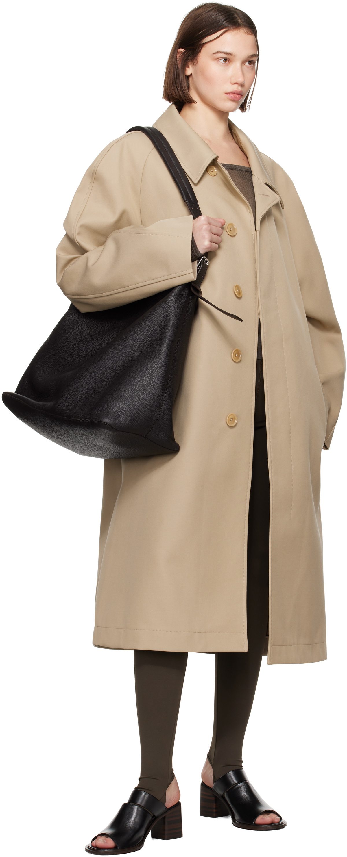 LEMAIRE Tan Car Coat Lemaire
