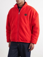 Willy Chavarria - Logo-Appliquéd Fleece Jacket - Red