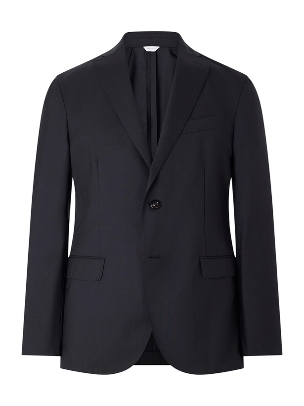 Photo: Boglioli - Virgin Wool Fresco Suit Jacket - Black