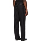 Balmain Black Double Waistband Trousers