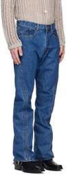 NVRFRGT Indigo Twisted Jeans