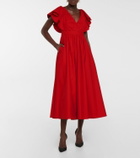 Giambattista Valli Ruffled cotton midi dress
