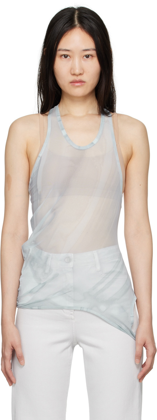 LOW CLASSIC Gray Cutout Tank Top Low Classic