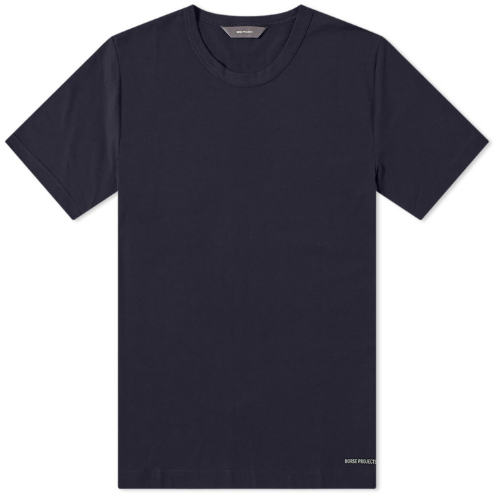 Photo: Norse Projects Men's Joakim Tech Standard T-Shirt in Dark Navy