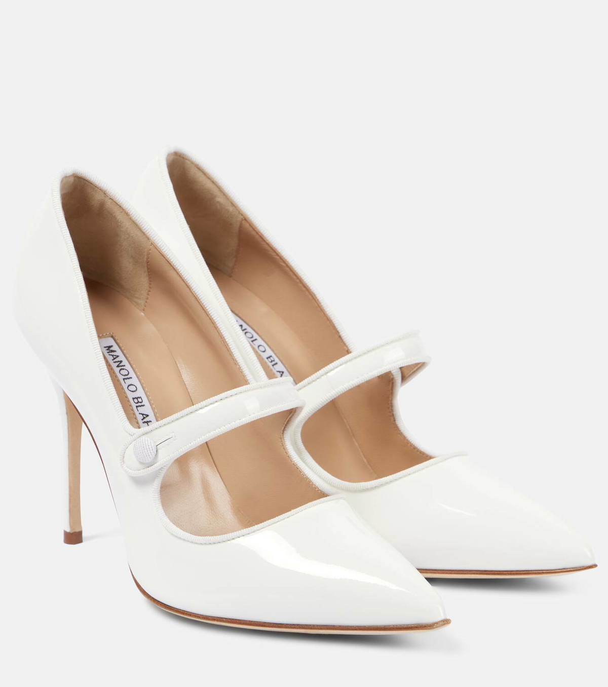 Manolo Blahnik Camparinew patent leather pumps Manolo Blahnik