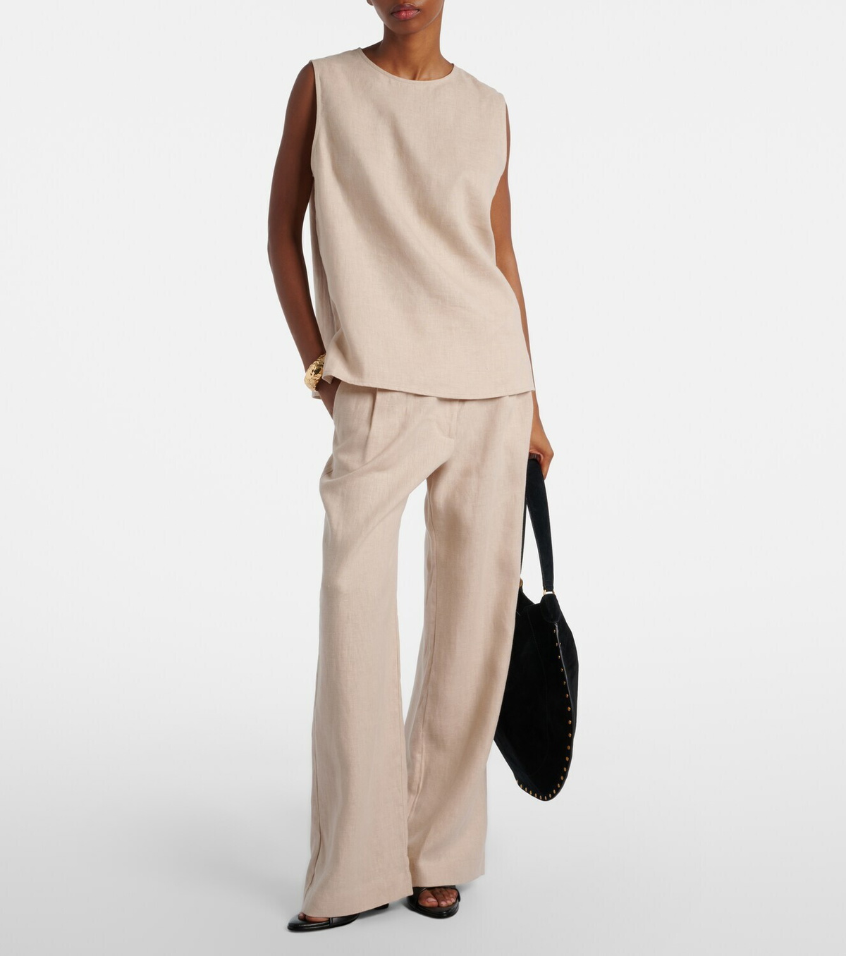 Asceno Trento linen top