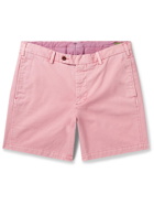 Sid Mashburn - Slim-Fit Garment-Dyed Cotton-Twill Shorts - Pink