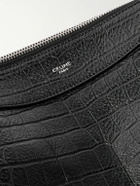 CELINE - Romy Large Croc-Effect Leather Messenger Bag