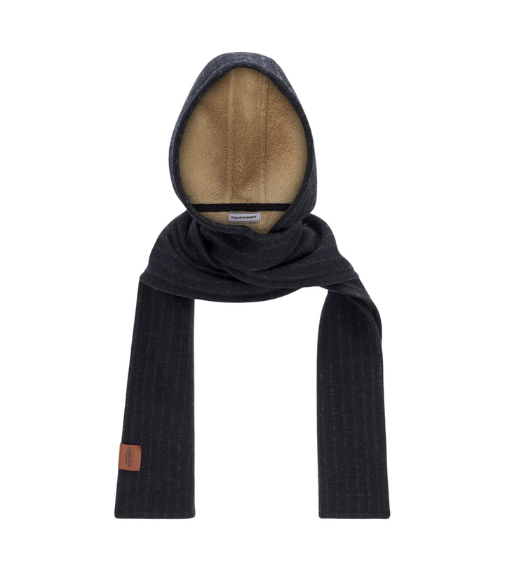 Photo: Ruslan Baginskiy Striped wool-blend hood