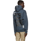 AAPE by A Bathing Ape Grey Fleece Logo Hoodie