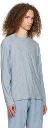 Outdoor Voices Blue CloudKnit Long Sleeve T-Shirt