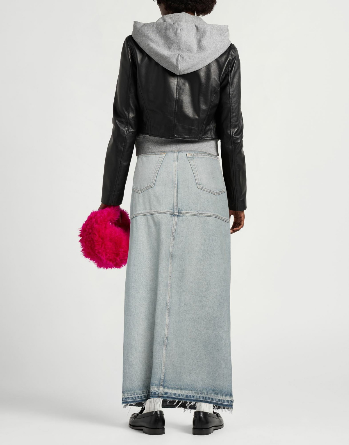 Re/done Womens Denim skirt in Blue