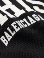 Balenciaga - Appliquéd Wool Sweater - Black