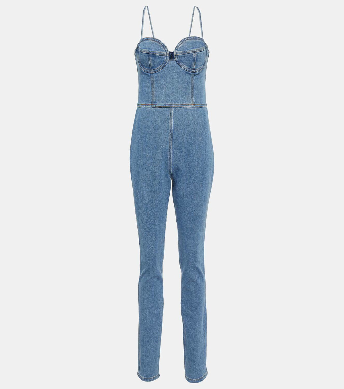 Magda Butrym Bustier denim jumpsuit