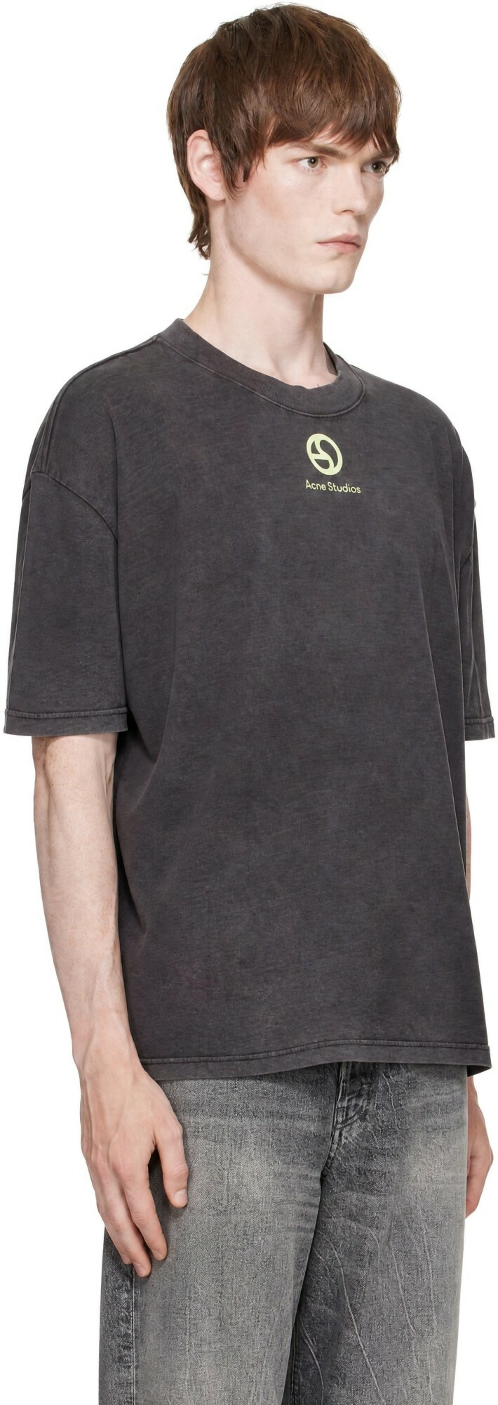 Acne Studios Gray Logo T-shirt