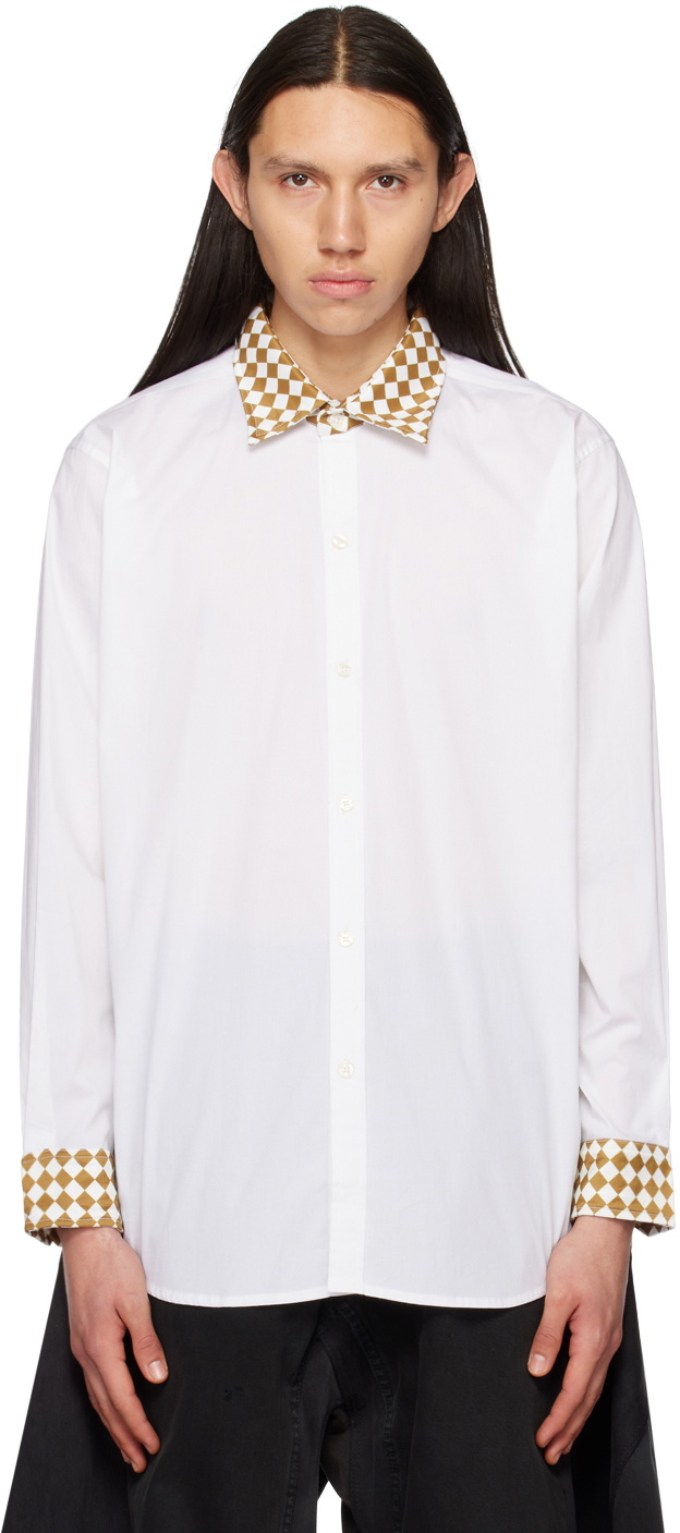 Connor McKnight White Chess Shirt