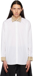 Connor McKnight White Chess Shirt