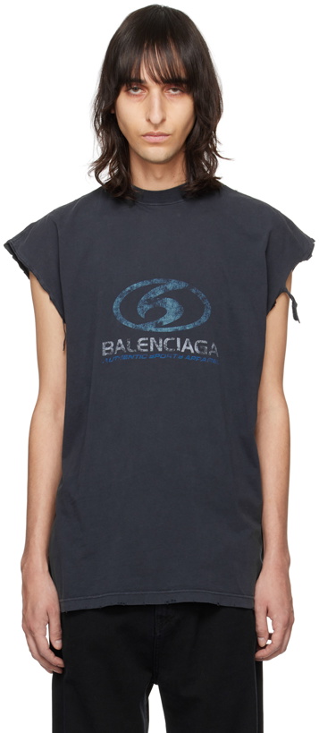 Photo: Balenciaga Black Surfer T-Shirt