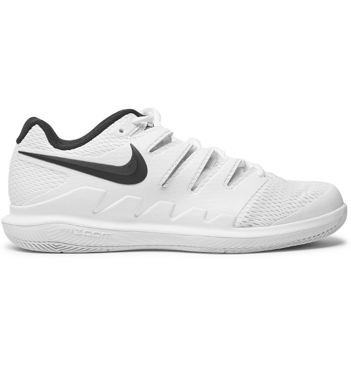 Photo: Nike Tennis - Air Zoom Vapor X Rubber and Mesh Tennis Sneakers - Men - White
