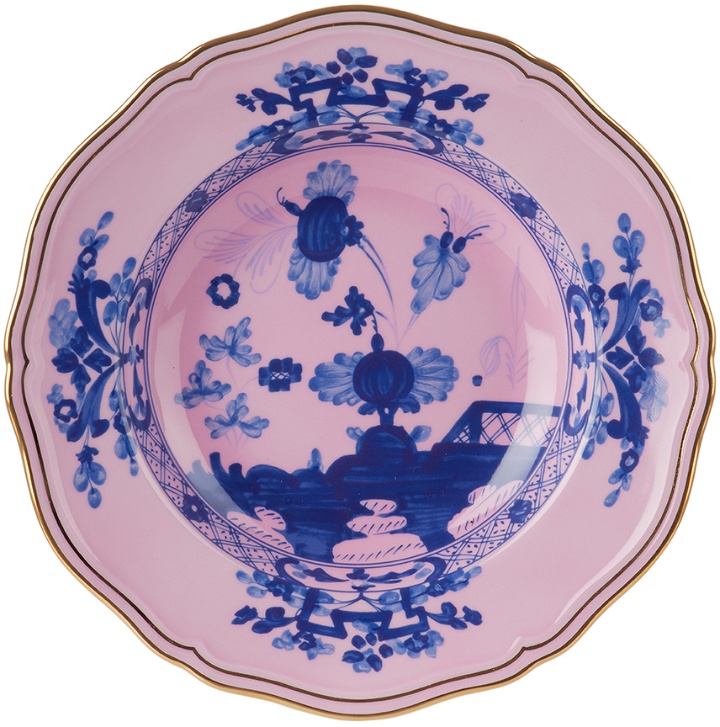 Photo: Ginori 1735 Pink Oriente Italiano Soup Plate
