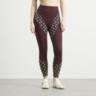 Marine Serre Women's Athleisure Yoga Legging in Deep Mahogany