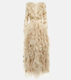 Zimmermann - Kaleidoscope glittered organza maxi dress