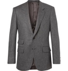 Kingsman - Grey Slim-Fit Herringbone Wool and Cashmere-Blend Blazer - Gray