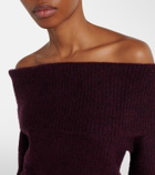 Jardin des Orangers Off-shoulder cashmere and silk sweater