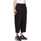 Comme des Garcons Homme Black Garment-Dyed Twill Trousers