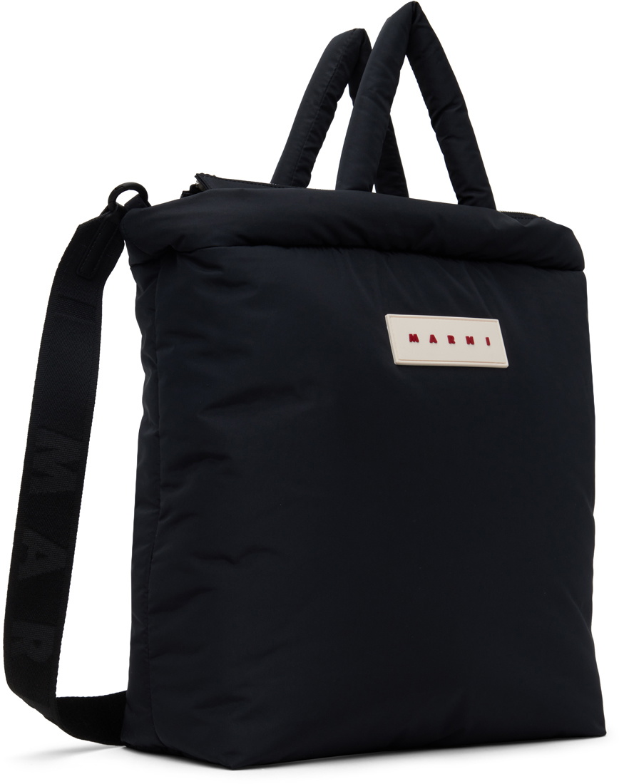 ★SALE★【送料関税無料】MARNI Puffy Tote Bag Marni Black Puff E/W Tote Bag Marni