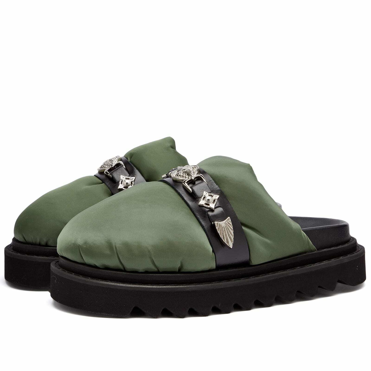 Toga Pulla Women's Padded Slides in Green Toga Pulla Toga Pulla Women's Padded Slides in Green Toga Pulla