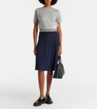 Thom Browne Embroidered cotton jersey T-shirt