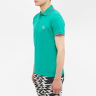 Moncler Men's Classic Logo Polo Shirt in Green