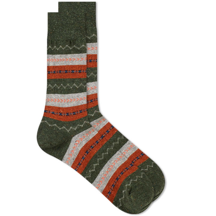 Photo: Anonymous Ism Fair Isle Stripe Crew Sock