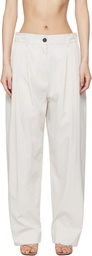 Studio Nicholson Off-White Acuna Trousers