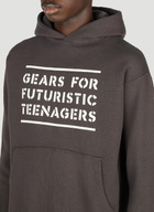 Human Made Text Print Hooded Sweatshirt