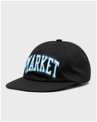 Market Offset Arc 6 Panel Hat Black - Mens - Caps