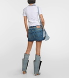 Y/Project Y Belt denim miniskirt