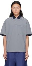 DAIWA PIER39 Navy & White Tech Polo